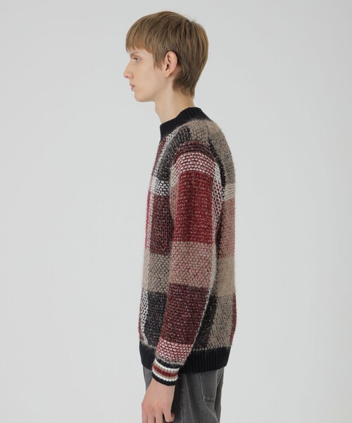 BLACK LABEL CRESTBRIDGE（ブラックレーベル・クレストブリッジ）の「【10th ANNIVERSARY】プレミアムクレストブリッジチェックニット（ニット/セーター・メンズ・レッド系その他2・XL/S/L/M）」の4枚目の写真