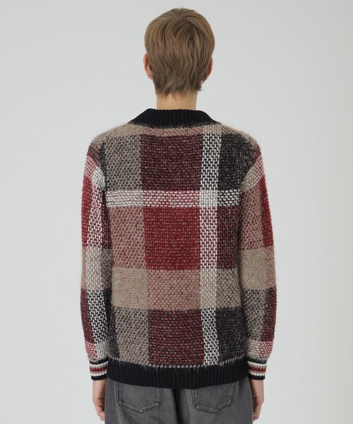 BLACK LABEL CRESTBRIDGE（ブラックレーベル・クレストブリッジ）の「【10th ANNIVERSARY】プレミアムクレストブリッジチェックニット（ニット/セーター・メンズ・レッド系その他2・XL/S/L/M）」の3枚目の写真