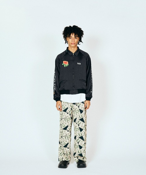THRIFTY LOOK(スリフティールック)の「THRIFTY LOOK スリフティルック / GERMANY BLOUSON(スカジャン・メンズ・ブラック系1/ネイビー/ブラック・MEDIUM/LARGE)」の9枚目の写真