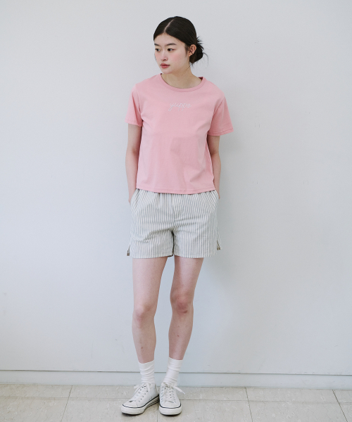 YUPPE（ヨッペ）の「STRIPE BANDING PANTS_IVORY（その他パンツ・レディース・その他・FREE）」の2枚目の写真