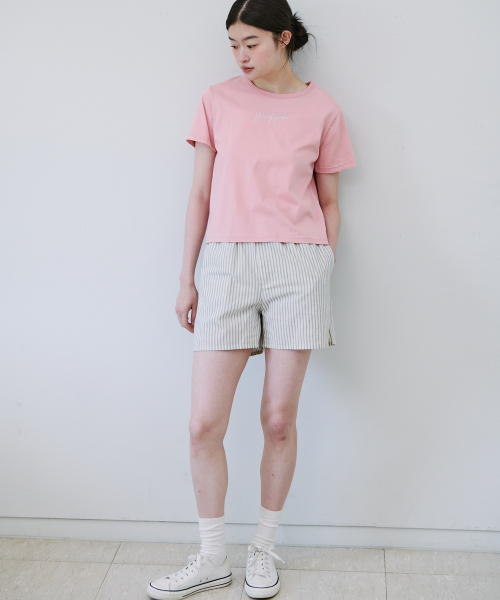 YUPPE（ヨッペ）の「STRIPE BANDING PANTS_IVORY（その他パンツ・レディース・その他・FREE）」の3枚目の写真