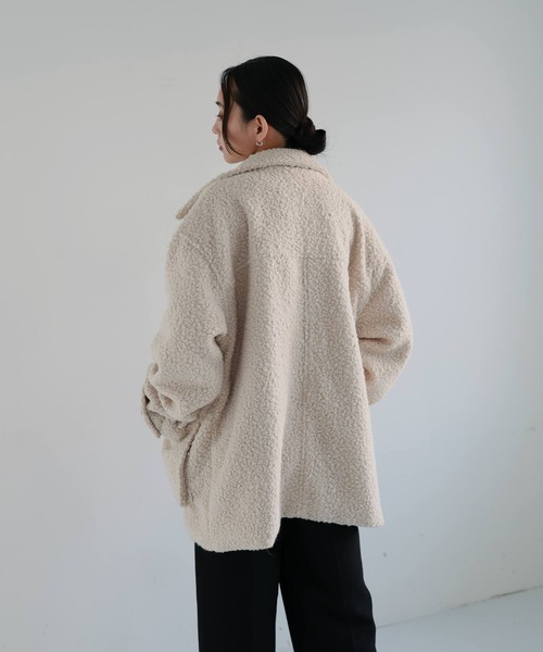 セール】ブークレスタンドカラーコート（テーラードジャケット