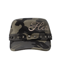 HETIT（ヘティ）の「スタッドミリタリーキャップ（カモ）（キャップ）」