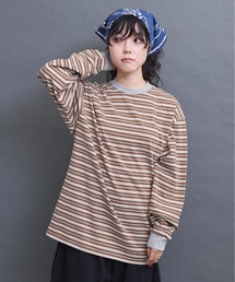 I am I in fact... | multi border long sleeve Tシャツ(Tシャツ/カットソー)