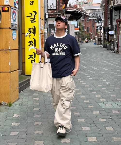THE MILE（ザマイル）の「エムエルナイロンワイドバルーンストリングパンツ[ベージュ]（スウェットパンツ・メンズ・その他・LARGE/MEDIUM/SMALL）」の19枚目の写真