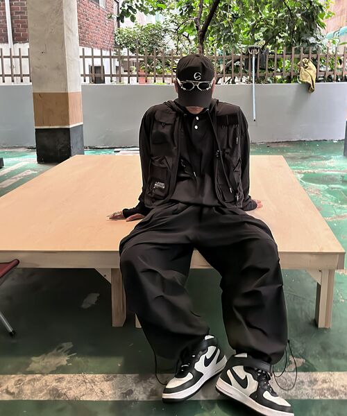 THE MILE（ザマイル）の「エムエルナイロンワイドバルーンストリングパンツ[ベージュ]（スウェットパンツ・メンズ・その他・LARGE/MEDIUM/SMALL）」の15枚目の写真