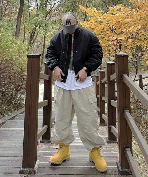 THE MILE（ザマイル）の「エムエルナイロンワイドバルーンストリングパンツ[ベージュ]（スウェットパンツ・メンズ・その他・LARGE/MEDIUM/SMALL）」の11枚目の写真
