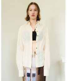 SEEN（シーン）の「NYLON STITCHED SHIRTS (Ivory)（シャツ/ブラウス）」