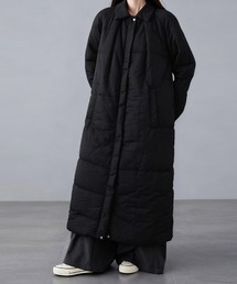 キルティングコート ロング丈」に該当するブラック/黒色系のレディース