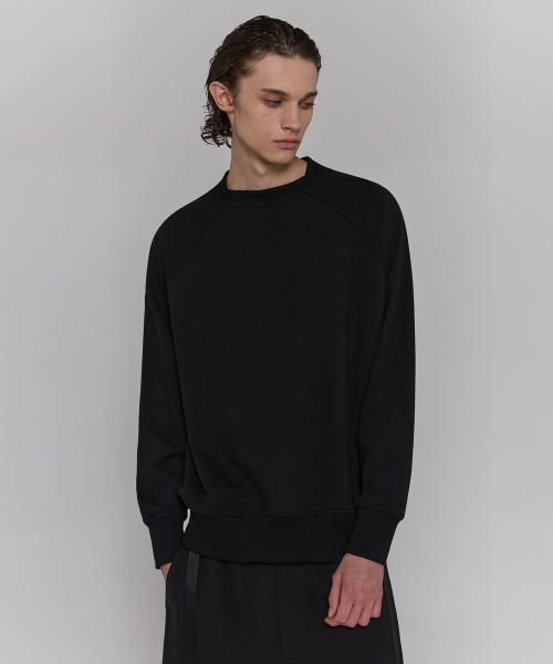 DGNAK(ディグナク)の「ラグランクロスネックスウェット(ブラック) PF1TS0101(スウェット・メンズ・ブラック・MEDIUM/LARGE)」の3枚目の写真