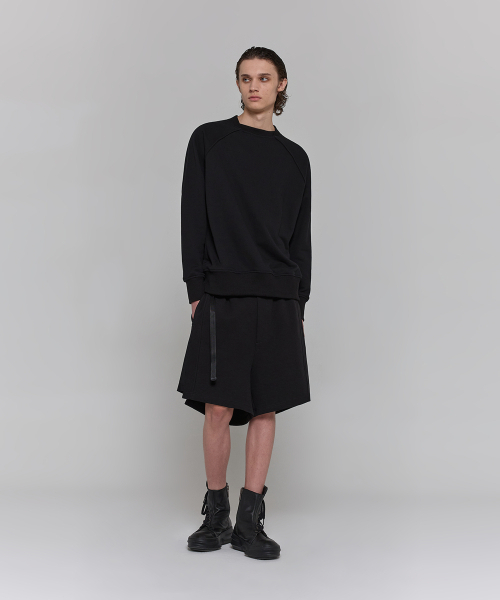 DGNAK(ディグナク)の「ラグランクロスネックスウェット(ブラック) PF1TS0101(スウェット・メンズ・ブラック・MEDIUM/LARGE)」の5枚目の写真