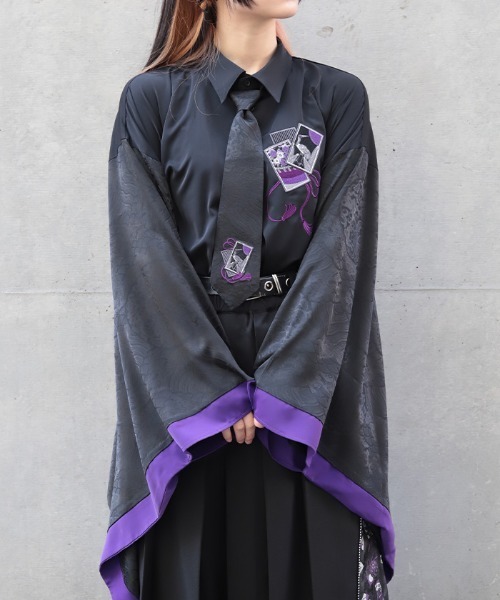 花札刺繍和袖シャツ（シャツ/ブラウス）｜REZEN（リゼン）の