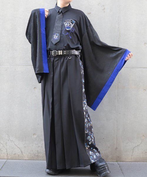 REZEN(リゼン)の「花札刺繍和袖シャツ(シャツ/ブラウス・メンズ・ローズ/ブルーパープル/レッドパープル・LARGE/MEDIUM)」の10枚目の写真