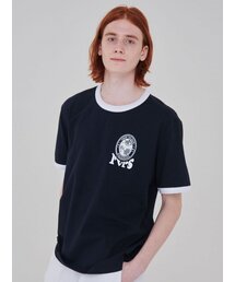 RAVEROUS（レイバーロス）の「リングカラー半袖Tシャツネイビー（Tシャツ/カットソー）」