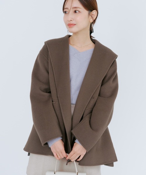 ウールリバーミドルコート 【低身長・小柄女性】（その他アウター