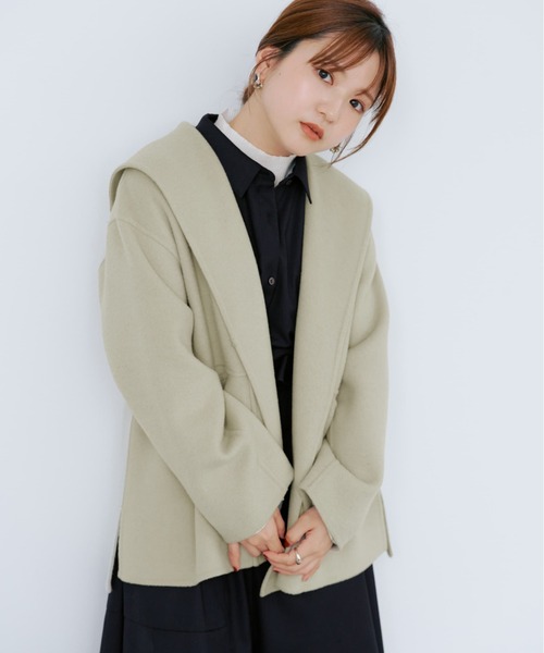 ウールリバーミドルコート 【低身長・小柄女性】（その他アウター