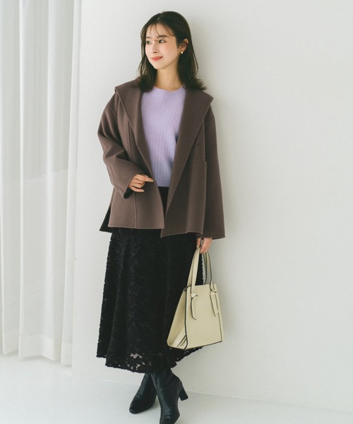 ウールリバーミドルコート 【低身長・小柄女性】（その他アウター