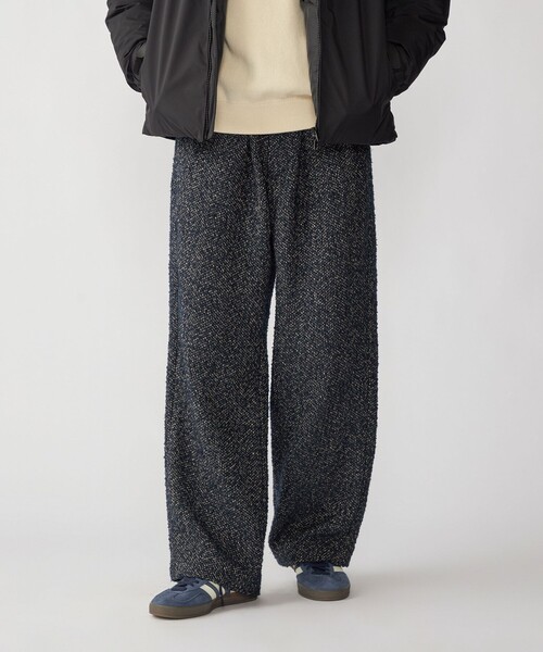 SHIPS（シップス）の「SHIPS: 〈手洗い可能〉リング ツイード バギー スラックス（スラックス・メンズ・ブラック/ブラウン/ネイビー・SMALL/MEDIUM/LARGE/X-LARGE）」の3枚目の写真