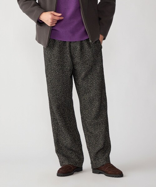 SHIPS（シップス）の「SHIPS: 〈手洗い可能〉リング ツイード バギー スラックス（スラックス・メンズ・ブラック/ブラウン/ネイビー・SMALL/MEDIUM/LARGE/X-LARGE）」の2枚目の写真