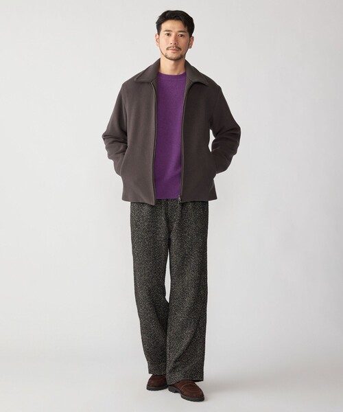 セール】SHIPS: 〈手洗い可能〉リング ツイード バギー スラックス