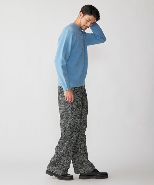 SHIPS（シップス）の「SHIPS: 〈手洗い可能〉リング ツイード バギー スラックス（スラックス・メンズ・ブラック/ブラウン/ネイビー・SMALL/MEDIUM/LARGE/X-LARGE）」の9枚目の写真