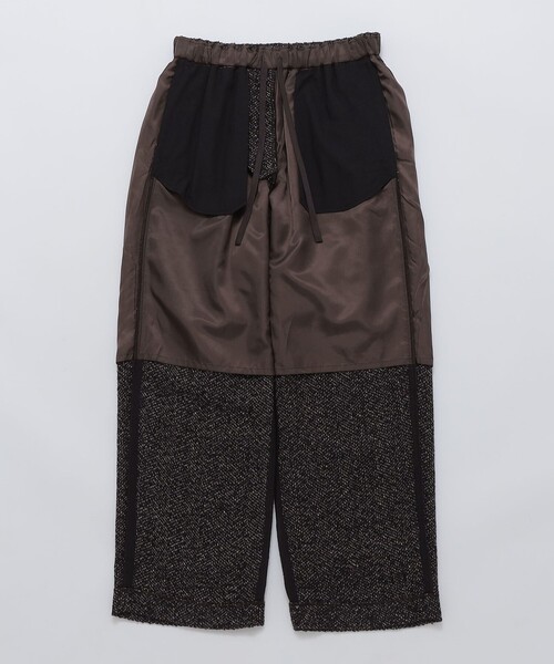 セール】SHIPS: 〈手洗い可能〉リング ツイード バギー スラックス