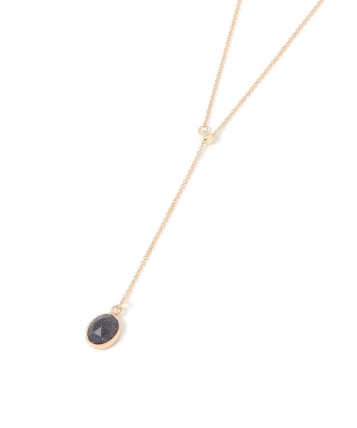 Elura(エルーラ)の「天然石ラリエットネックレス/632992(ネックレス・レディース・ピンク/グリーン系その他7/ブラウン/ブラック・FREE)」の5枚目の写真