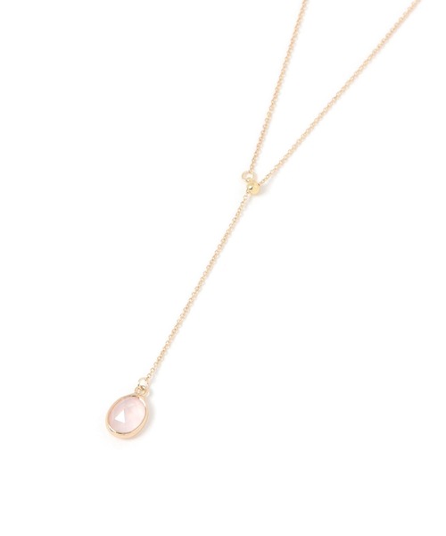 Elura(エルーラ)の「天然石ラリエットネックレス/632992(ネックレス・レディース・ピンク/グリーン系その他7/ブラウン/ブラック・FREE)」の6枚目の写真