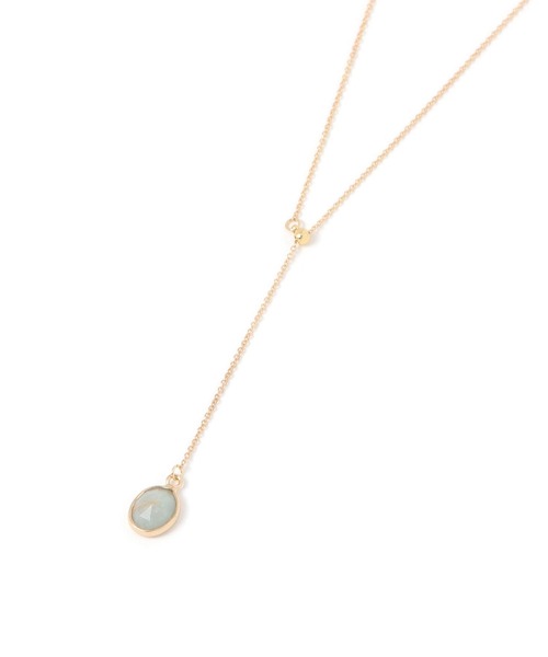 Elura(エルーラ)の「天然石ラリエットネックレス/632992(ネックレス・レディース・ピンク/グリーン系その他7/ブラウン/ブラック・FREE)」の8枚目の写真