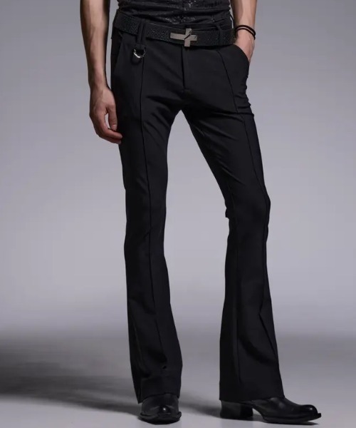 kiryuyrik（キリュウキリュウ）の「Kiryuyrik/キリュウキリュウ/Flare Skinny Slacks / フレアスキニースラックス（スラックス・メンズ・ブラック・LARGE/MEDIUM/SMALL）」の2枚目の写真