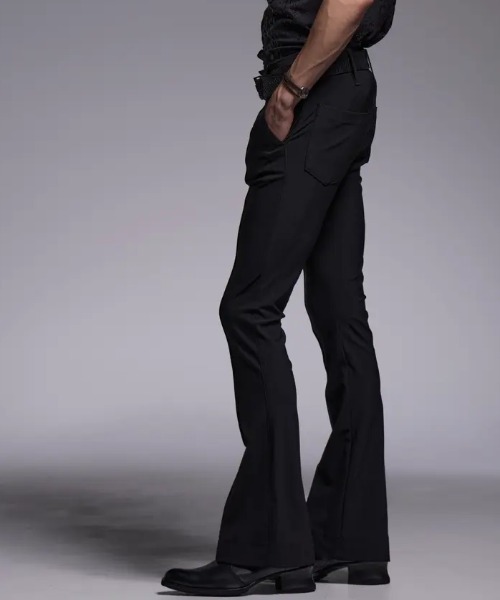 kiryuyrik（キリュウキリュウ）の「Kiryuyrik/キリュウキリュウ/Flare Skinny Slacks / フレアスキニースラックス（スラックス・メンズ・ブラック・LARGE/MEDIUM/SMALL）」の3枚目の写真