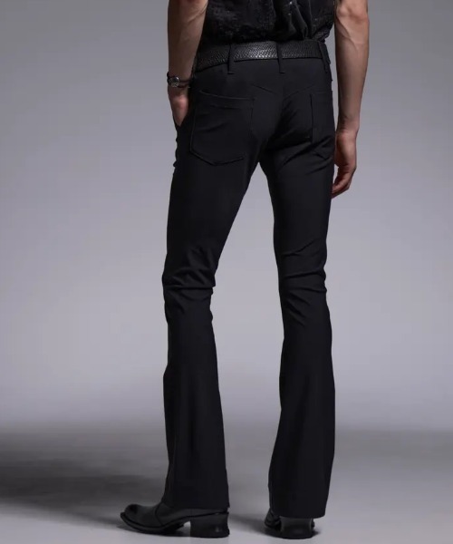 kiryuyrik（キリュウキリュウ）の「Kiryuyrik/キリュウキリュウ/Flare Skinny Slacks / フレアスキニースラックス（スラックス・メンズ・ブラック・LARGE/MEDIUM/SMALL）」の4枚目の写真