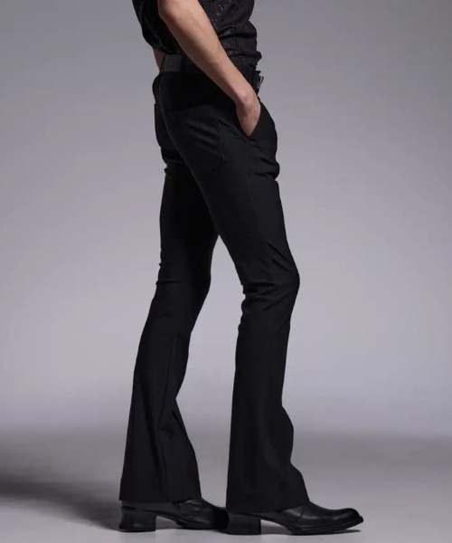 kiryuyrik（キリュウキリュウ）の「Kiryuyrik/キリュウキリュウ/Flare Skinny Slacks / フレアスキニースラックス（スラックス・メンズ・ブラック・LARGE/MEDIUM/SMALL）」の6枚目の写真