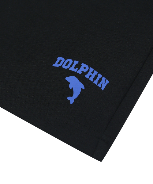 DOLPHIN WAVE APPAREL（ドルフィンウェーブアパレル）の「ドルフィンアーチロゴシリコンプリントワンタックスウェットショーツブラック（その他パンツ・メンズ・その他・MEDIUM/LARGE/X-LARGE）」の7枚目の写真