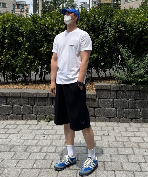 DOLPHIN WAVE APPAREL（ドルフィンウェーブアパレル）の「ドルフィンアーチロゴシリコンプリントワンタックスウェットショーツブラック（その他パンツ・メンズ・その他・MEDIUM/LARGE/X-LARGE）」の14枚目の写真