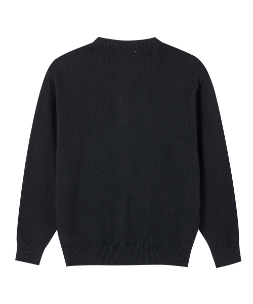 AKECII(アケシ)の「マルク ヘンリーネック ニット_ブラック(ニット/セーター・メンズ・その他・ONE SIZE)」の2枚目の写真