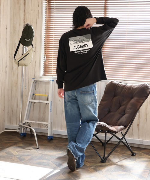 GERRY(ジェリー)の「【GERRY/ジェリー】バックプリント ロングスリーブTシャツ(Tシャツ/カットソー・メンズ・ホワイト/アッシュグレー/ブラック・LL/L/M)」の10枚目の写真