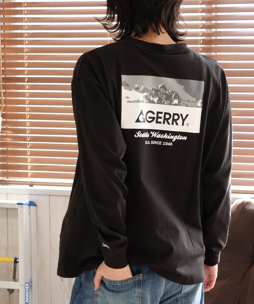 GERRY(ジェリー)の「【GERRY/ジェリー】バックプリント ロングスリーブTシャツ(Tシャツ/カットソー・メンズ・ホワイト/アッシュグレー/ブラック・LL/L/M)」の8枚目の写真