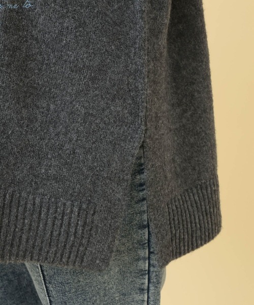 LEPSIM（レプシィム）の「【産前・産後対応】マタニティ／ステッチ刺繍ニット　625198（ニット/セーター・レディース・グレー/アイボリー・FREE）」の22枚目の写真