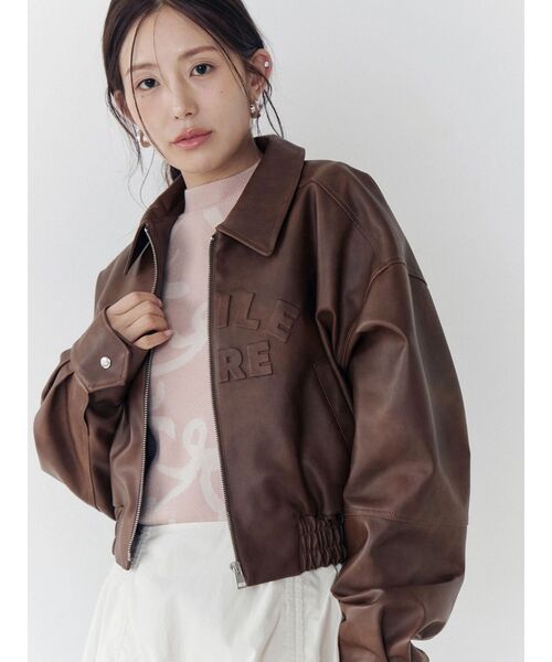 CALNAMUR（カルナムール）の「リボンパターンニット（ニット/セーター・レディース・ピンク/ベージュ・FREE）」の11枚目の写真