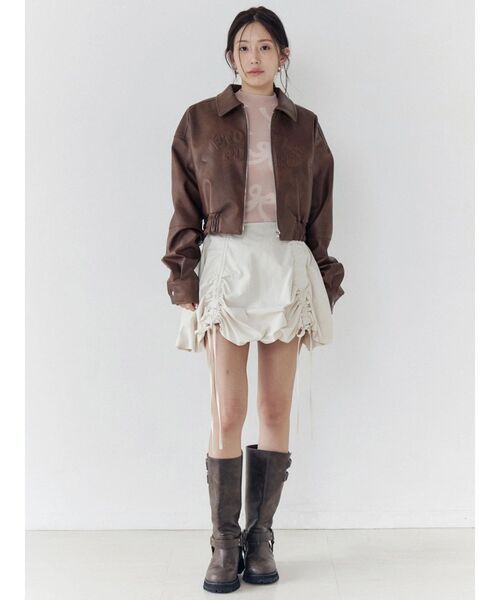 CALNAMUR（カルナムール）の「リボンパターンニット（ニット/セーター・レディース・ピンク/ベージュ・FREE）」の15枚目の写真