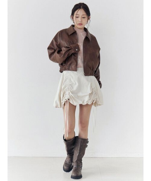 CALNAMUR（カルナムール）の「リボンパターンニット（ニット/セーター・レディース・ピンク/ベージュ・FREE）」の16枚目の写真