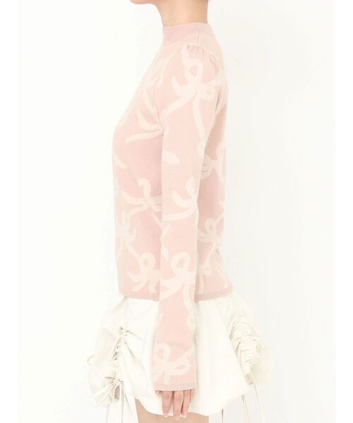 CALNAMUR（カルナムール）の「リボンパターンニット（ニット/セーター・レディース・ピンク/ベージュ・FREE）」の22枚目の写真