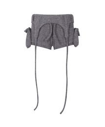 GILAARCHIVE | BOLD LOGO POCKET KNIT SHORTS_GREY(その他パンツ)