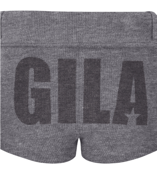 パンツ GILAARCHIVE BOLD LOGO POCKET KNIT SHORTS GILAARCHIVE（ギラアーカイブ）の「BOLD LOGO POCKET KNIT SHORTS_GREY