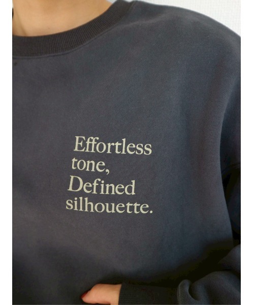 TRUNC(トランクエイティーエイト)の「Oversized Back LOGO Sweat / オーバーサイズバックロゴスウェット(スウェット・レディース・チャコールグレー/グレー・FREE)」の11枚目の写真