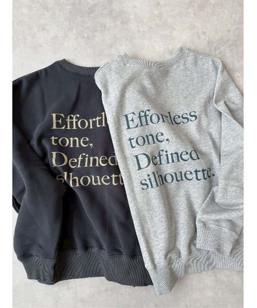 TRUNC(トランクエイティーエイト)の「Oversized Back LOGO Sweat / オーバーサイズバックロゴスウェット(スウェット・レディース・チャコールグレー/グレー・FREE)」の16枚目の写真