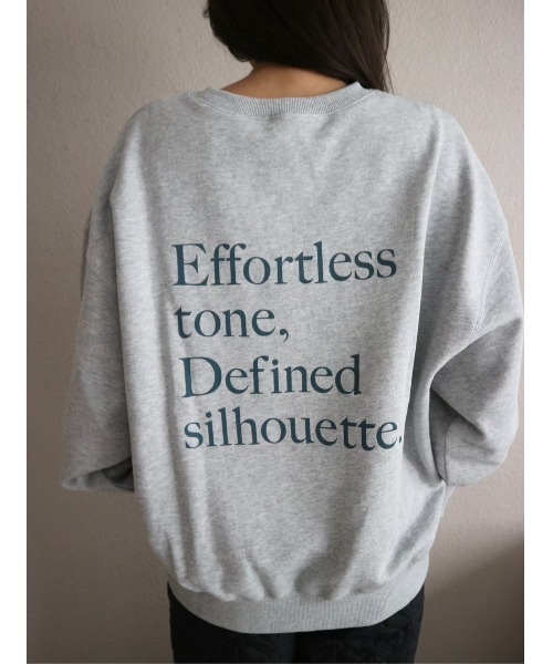 TRUNC(トランクエイティーエイト)の「Oversized Back LOGO Sweat / オーバーサイズバックロゴスウェット(スウェット・レディース・チャコールグレー/グレー・FREE)」の20枚目の写真