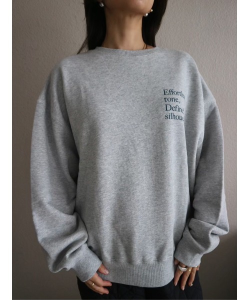 TRUNC(トランクエイティーエイト)の「Oversized Back LOGO Sweat / オーバーサイズバックロゴスウェット(スウェット・レディース・チャコールグレー/グレー・FREE)」の21枚目の写真