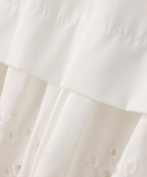 NATURAL BEAUTY BASIC(ナチュラルビューティーベーシック)の「◇エンブロイダリーヘムブラウス(シャツ/ブラウス・レディース・ブルー/オフホワイト/イエロー・FREE)」の16枚目の写真